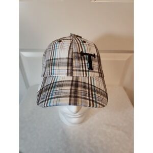 Twister Embroidered Brown/Blue Plaid Snap Back Hat Cap - New